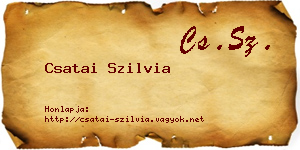Csatai Szilvia névjegykártya